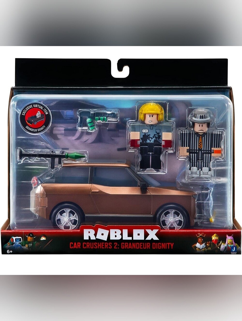 Roblox Car Crushers 2: Grandeur Dignity Car with 2 Figures